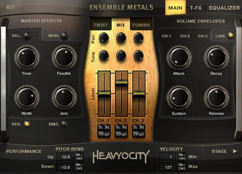 Heavyocity Ensemble Metals Collection interface