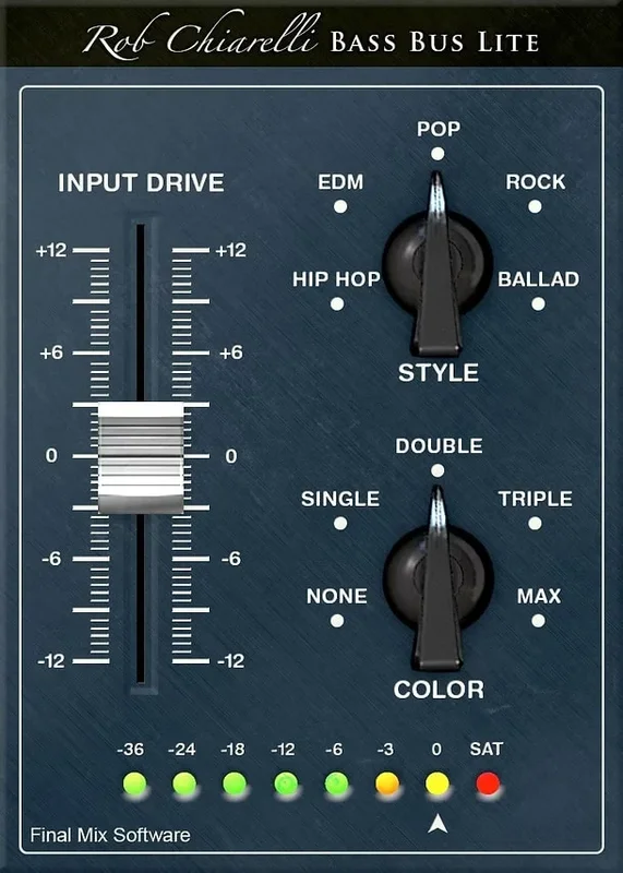 Final Mix Bass Bus Lite III interface