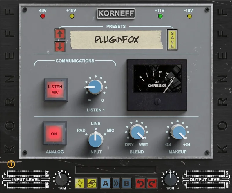 Korneff Audio Talkback Limiter interface
