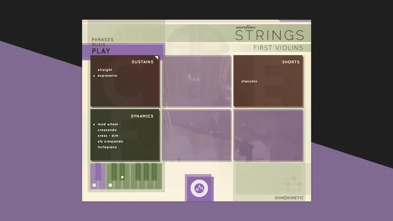 Sonokinetic Sordino Strings interface