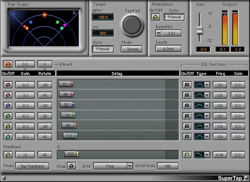 Waves SuperTap interface