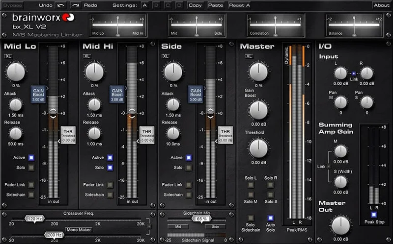 Brainworx bx_XL V2 interface