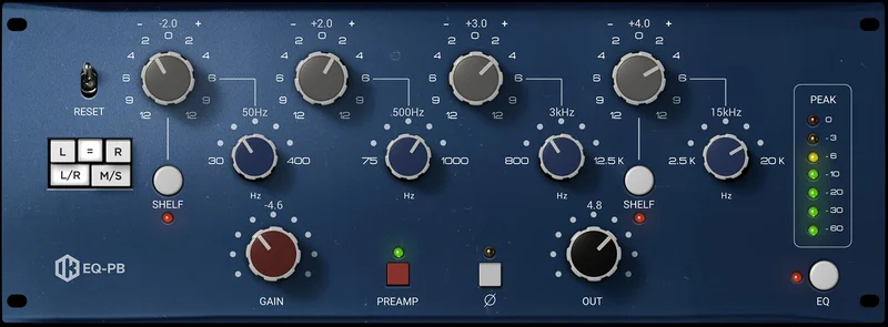 IK Multimedia EQ PB interface