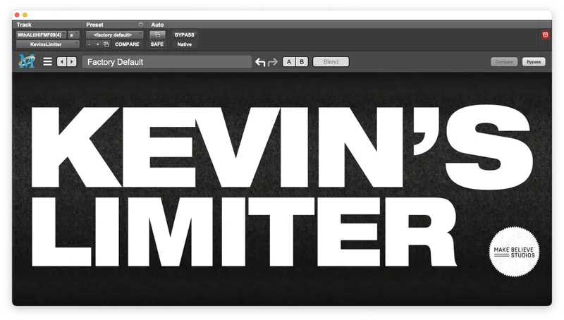 Make Believe Kevin's Limiter interface