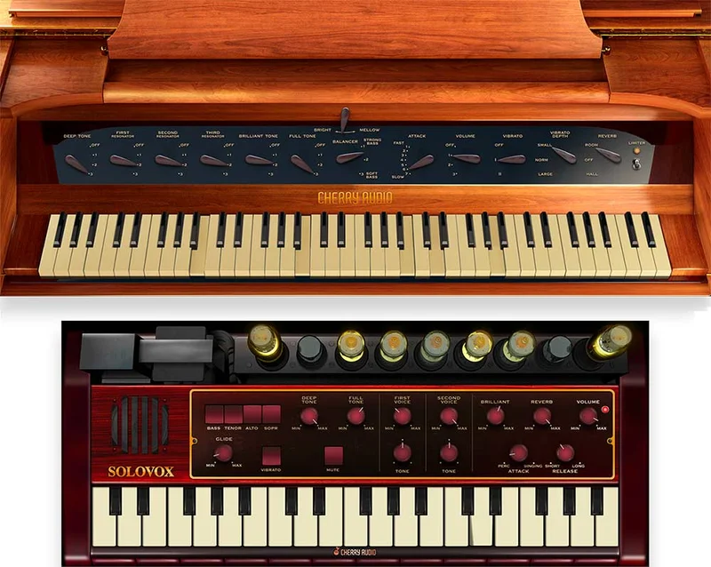 Cherry Audio Novachord + Solovox interface