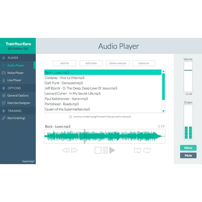Train Your Ears EQ Edition 2.0 [Education] interface