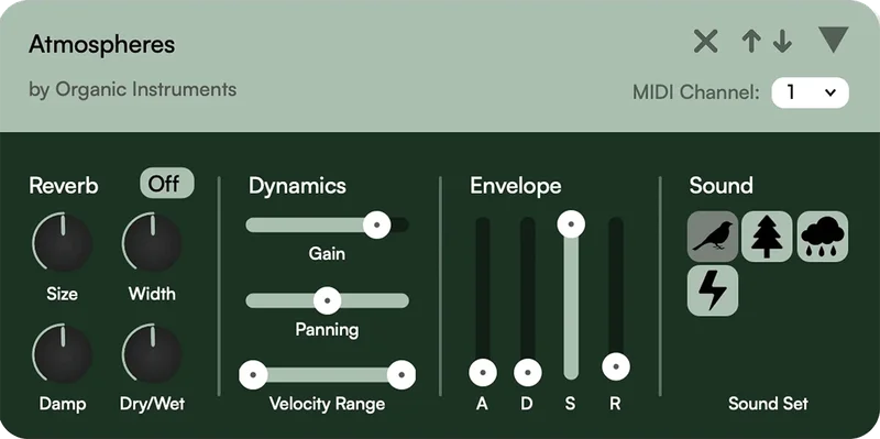 Organic Instruments Atmospheres interface