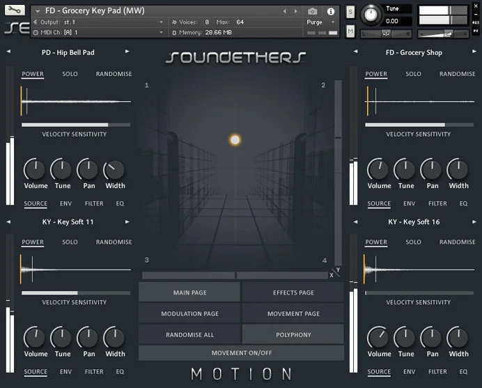 Loot Audio Motion interface