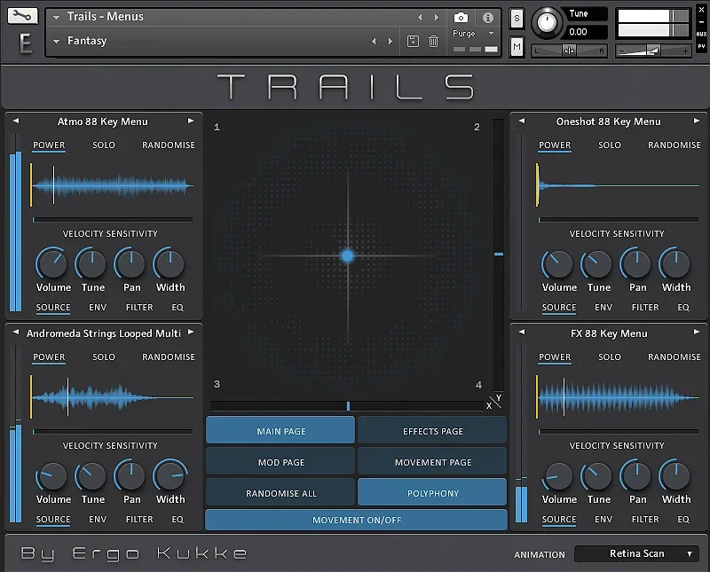 Ergo Kukke Trails interface