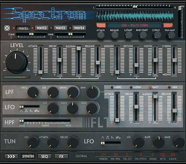 Wave Alchemy Spectrum interface