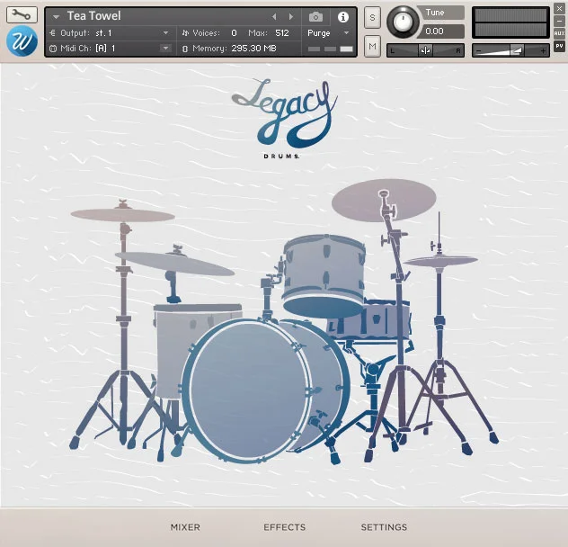 Wavesfactory Legacy Drums interface