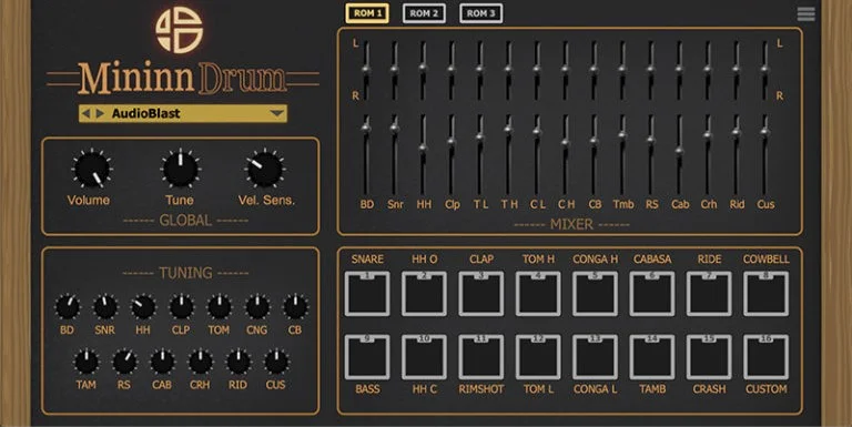 Audio Blast MininnDrum interface