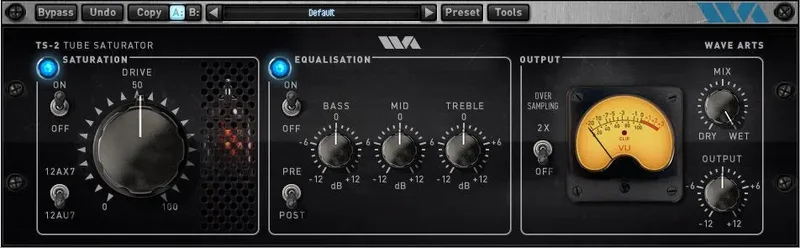 Wave Arts Tube Saturator interface