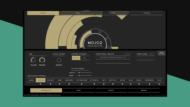 MOJO 2: Horn Selection interface