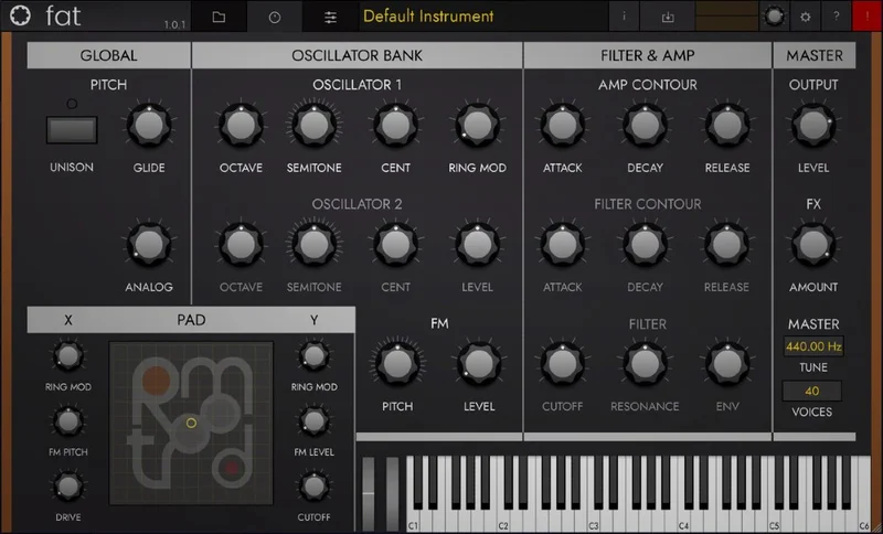 Tracktion RetroMod FAT interface