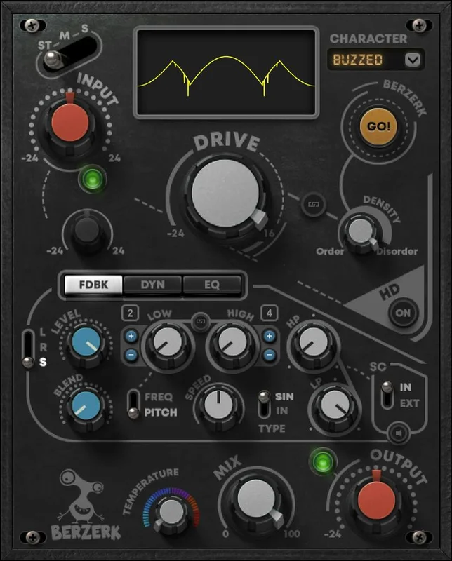 Waves Berzerk Distortion interface