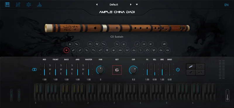 Ample Sound Ample China Dadi interface