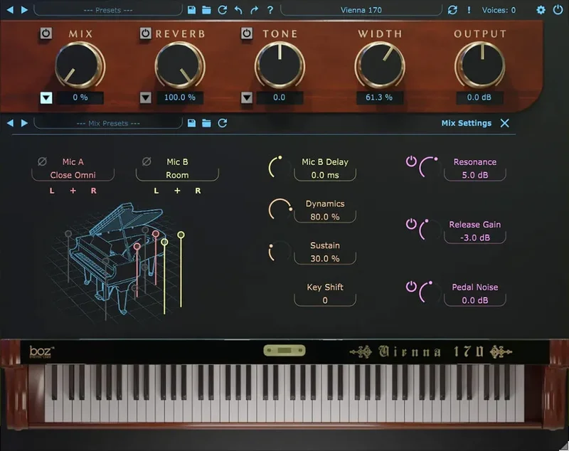 Boz Digital Labs Vienna 170 Pro interface