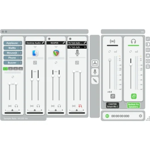 Ginger Audio GroundControl Caster Live Yearly interface