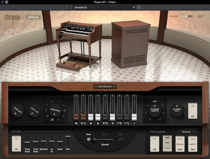 AIR Music Technology Organ interface