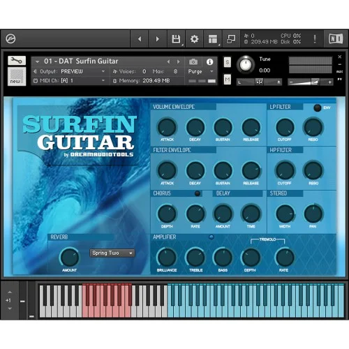 Dream Audio Tools Surfin Guitar interface