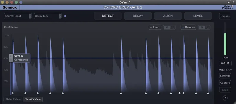 Sonnox Oxford Drum Gate 2 Upgrade interface