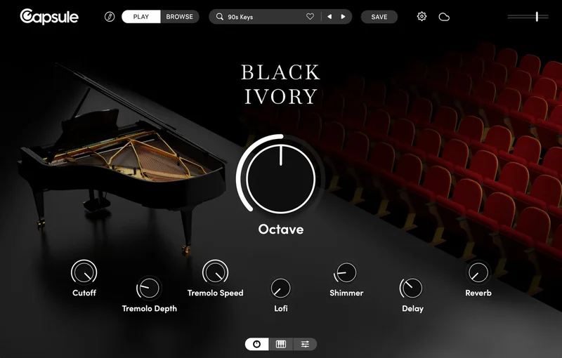 Capsule Audio Black Ivory interface
