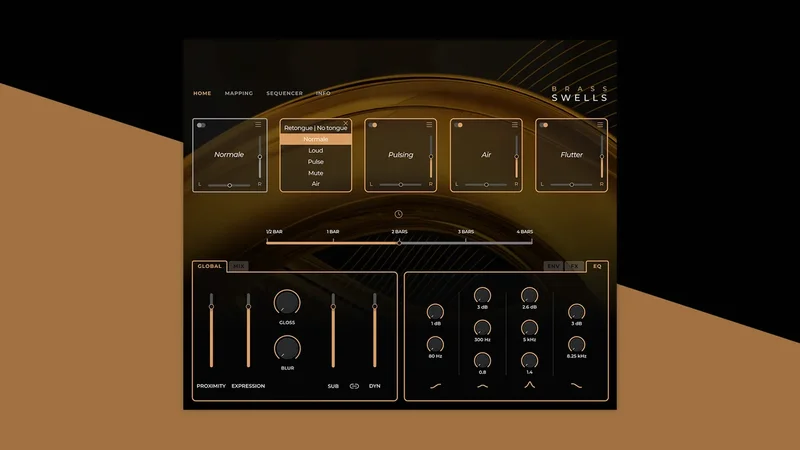 Brass Swells interface