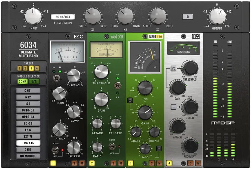 McDSP 6034 Ultimate Multi-band HD v7 interface