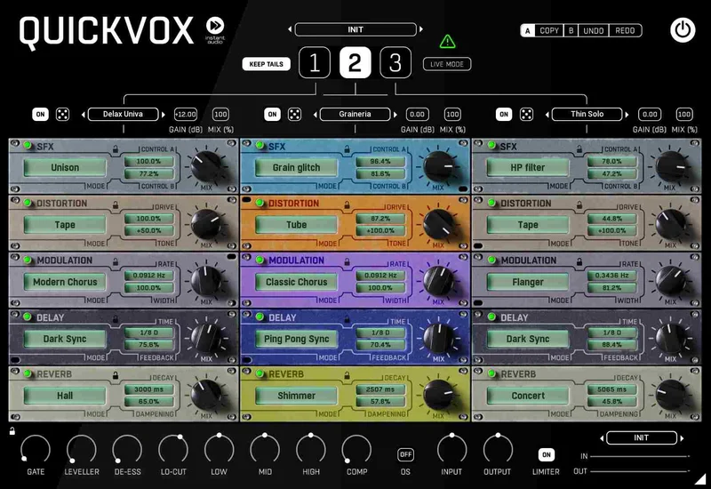 United Plugins QuickVox interface