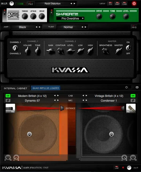 Kuassa Amplifikation One interface