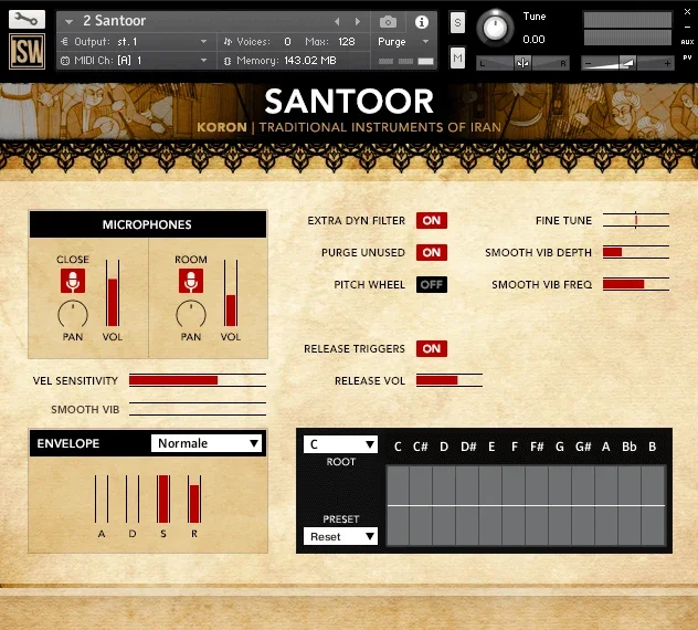 Impact Soundworks Koron: Traditional Instruments Of Iran interface