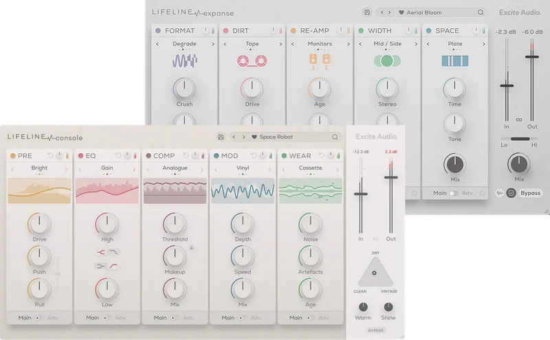 Excite Audio Lifeline Lite Bundle interface