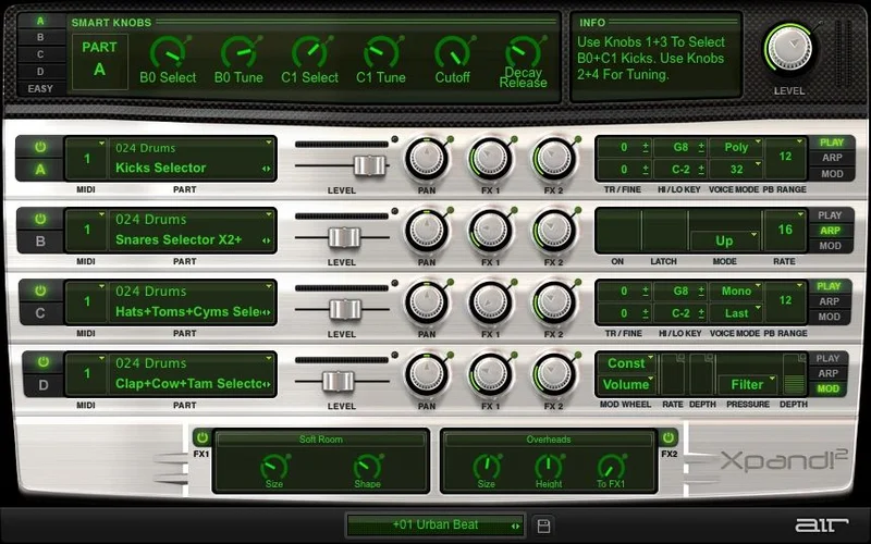 AIR Music Technology Legends Pack interface