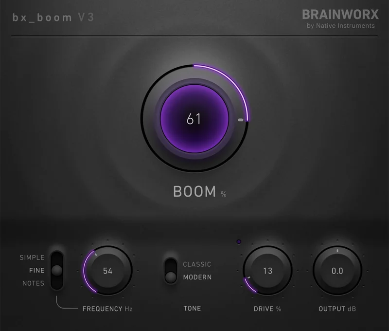 Brainworx bx_boom V3 interface