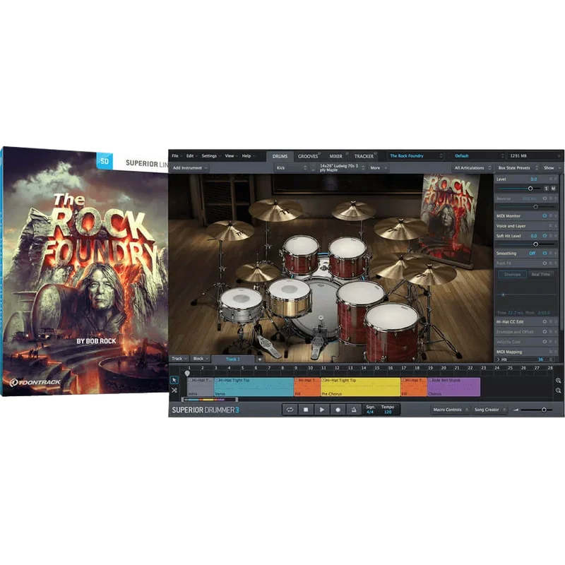Toontrack SDX The Rock Foundry interface