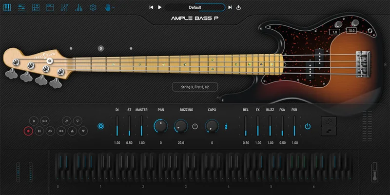 Ample Sound Ample Bass P interface