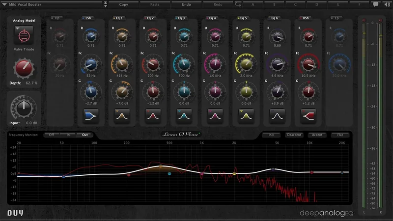 DUY Deep Analog EQ interface