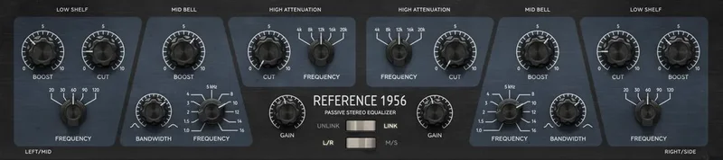 Softube  Reference 1956 Equalizer interface