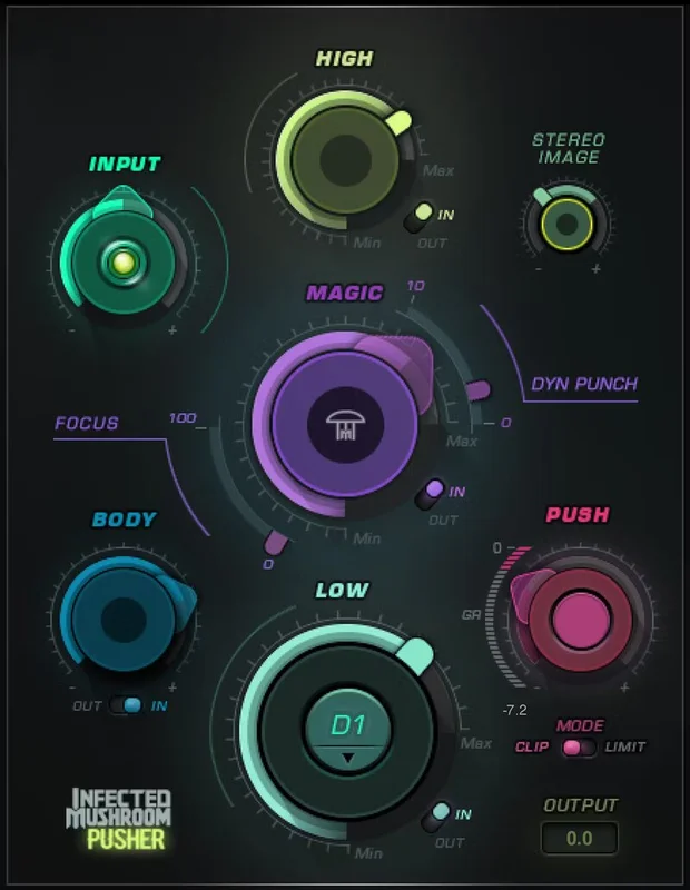 Waves Infected Mushroom Pusher interface
