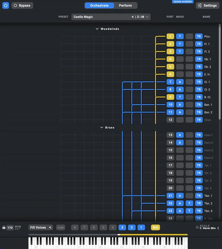Nextmidi Divisimate interface