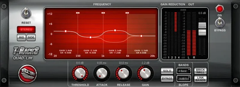 IK Multimedia T-RackS Quad Lim interface