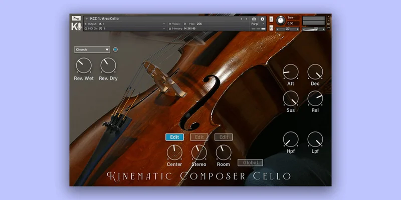 Loot Audio Kinematic Composer Cello interface