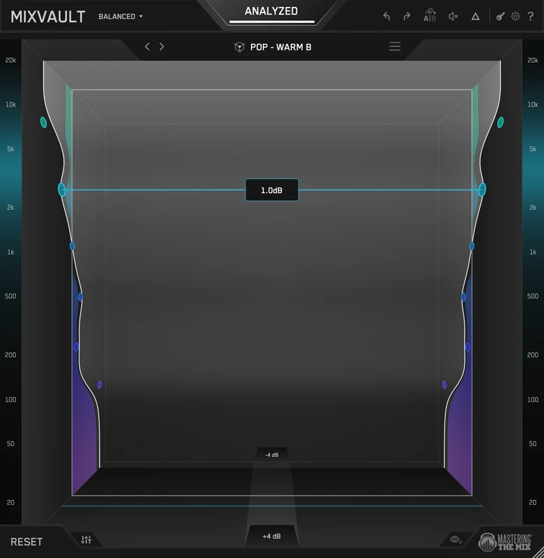 Mastering The Mix MIXVAULT interface