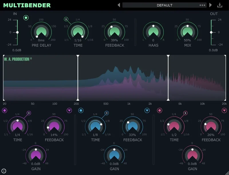 W.A. Production MultiBender interface