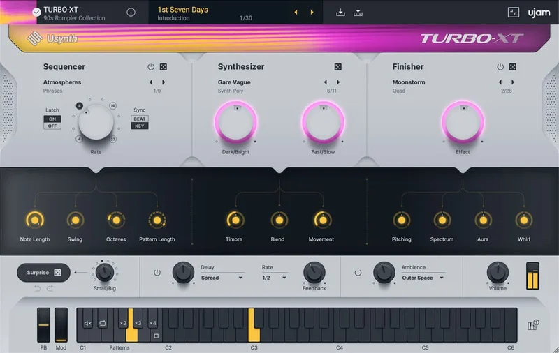 UJAM Usynth Turbo-XT interface