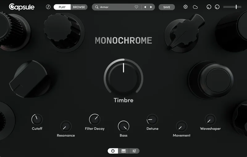 Capsule Audio Monochrome interface