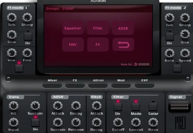 Beyron Audio Altron interface