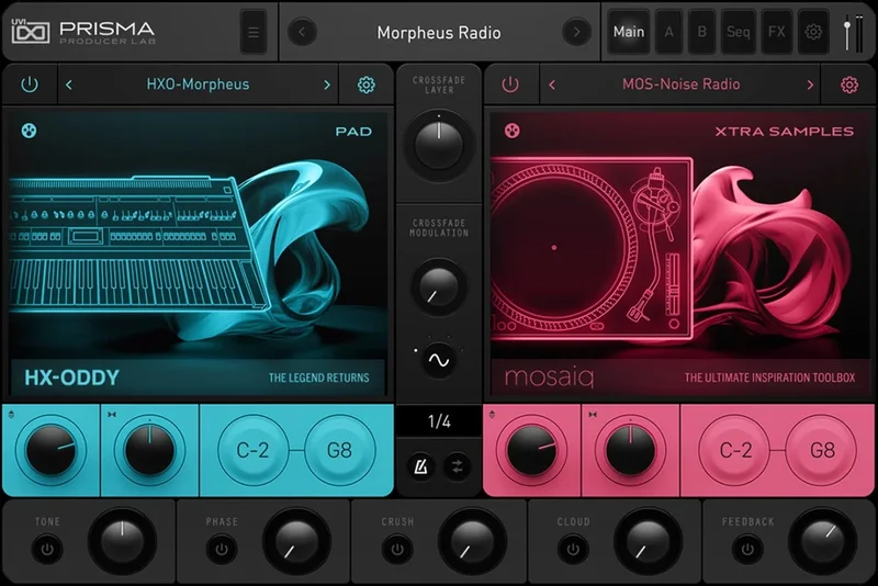 UVI Prisma Producer Lab interface