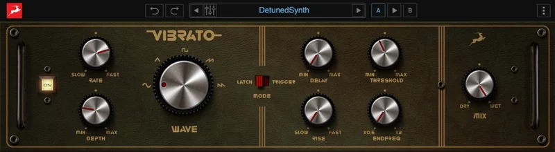 Antelope Audio Adaptive Vibrato interface